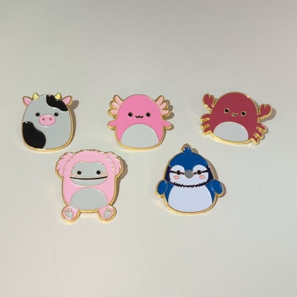 Kellytoy Other - Squishmallows Enamel Pin Collection (5 Pins)